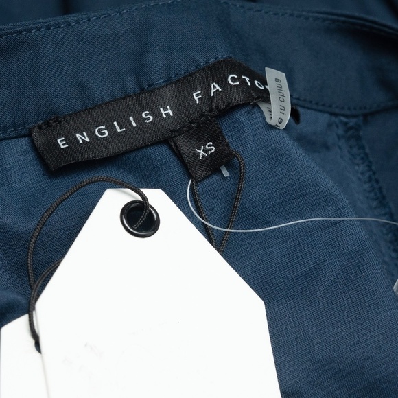 English Factory | Short Puff Sleeve Dress with Piping Detail - Picture 3 of 14